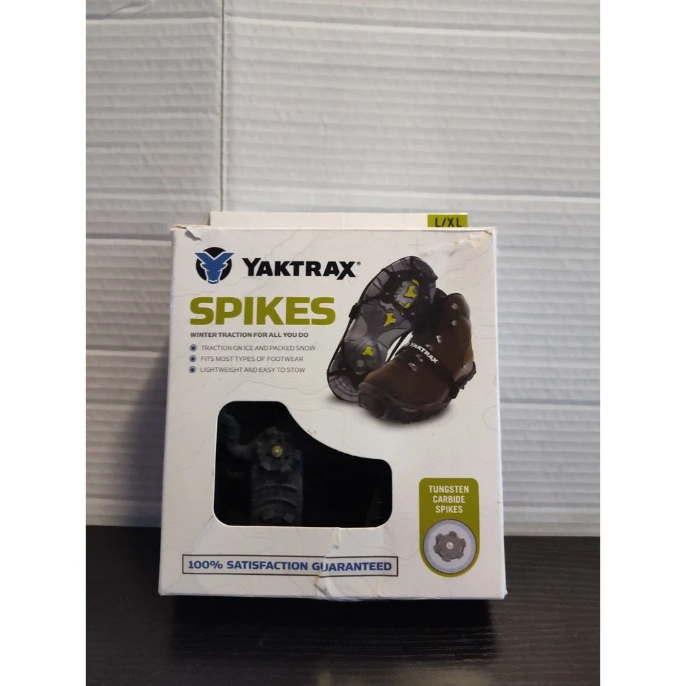 Yaktrax spikes - Large/XL Winter Traction Footwear Traction for Snow/ICE‎